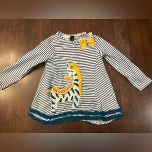 Rare editions Girls 4T long sleeve shirt. Zebra embellished. Sewn on detail